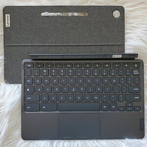 Lenovo Chromebook Duet 3 Gray Detachable Magnetic Keyboard/Back Case Cover